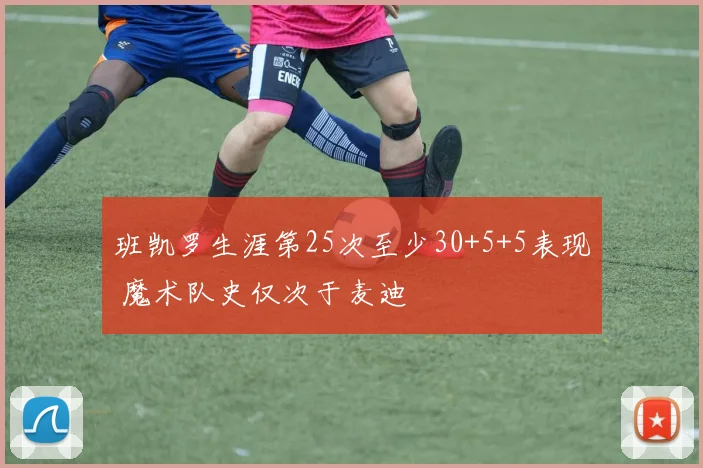 班凯罗生涯第25次至少30+5+5表现 魔术队史仅次于麦迪